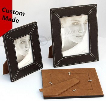 Wholesale custom high-end Threading Leather Photo Frames