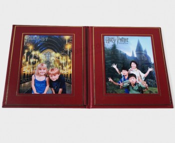 Red Leather Traveling Memorial Album for custom with your logo