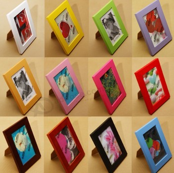 Groothandel kleurrijke schilderij houten fotolijSten voor op maat met uw logo