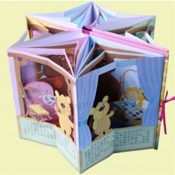 Cmyk Printing Pop-up Storybook for custom with your logo