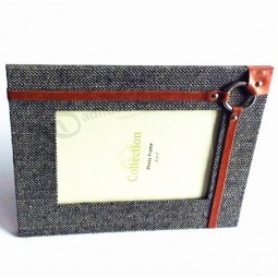 Wholesale custom high-end 5 X 7 Inch Cloth Covering Photo Frame