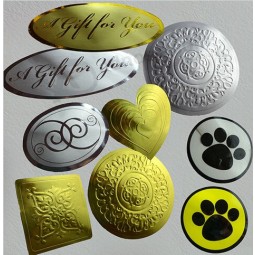 Small Golden Silver Gift Decorating Labels for custom with your logo