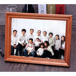 卸売カスタム高-エンド大きな天然木幸せな家族の写真フレーム