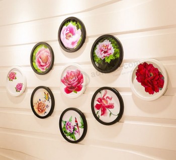 Wholesale custom high-end Round Decorative Hanging Wall Wooden Frames