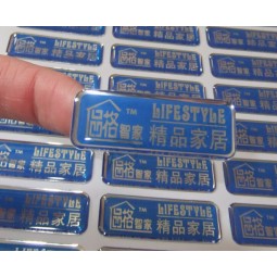 Crystal Epoxy Processing Nameplate Labels for custom with your logo