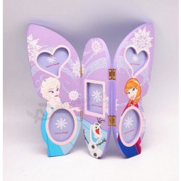 Wholesale custom high-end Glittered Wooden Kids Picture Frame