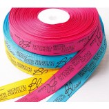 Wholesale custom cheap Printed Polyester Satin Ribbon for Chocolate Box