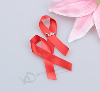 Wholesale custom cheap Red Satin Ribbon for Brooch