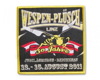 Wholesale cheap adhesive sticker woven patch