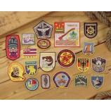 Hand Embroidery Badges Textile Woven Badge Canvas Patch