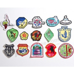 Embroidered Badges with Merrowed Border for Sale