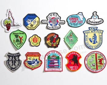 Embroidered Badges with Merrowed Border for Sale