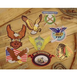 Custom woven patches, custom embroidered design woven patches