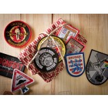 High performance laser cut custom woven patch woven badge