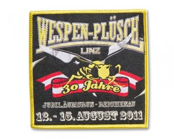beatiful flag woven patch for personal thick woven badge for cloth customized woven patch