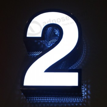 LED Stainless Steel Acrylic Letter with Light Box Casing