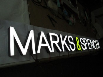 Illuminated LED Acrylic Channel Letters Signs