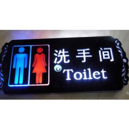 Outdoor High Quality Acrylic Public Toilet Notice Sign with your logo