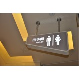 Im Freien wasserdichte Einkaufszentrum Acryl geführte Toilette führte Zeichen