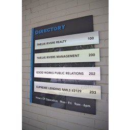Wholesale Building Floor Lobby Stair Entry Directory Sign with high quality