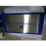 Clear Customized Different Shapes Stainless Steel Plaque with high quality