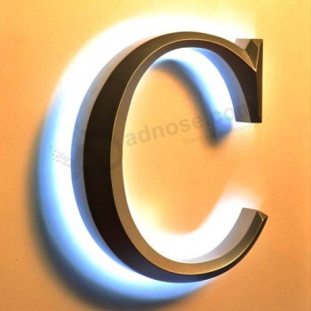 LED Acrylic Illuminated Advertising Plastic or Metal Outdoor Sign with high quality
