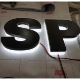 Acrylic Steel Metal Fabricated Backlit Halolit Reverse Channel Letters