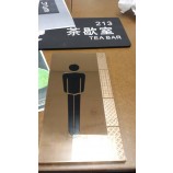 Wholesale custom High Quality Etched Plaque for Public Information Directional Sign
