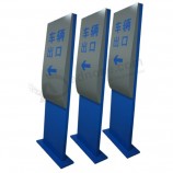 Indoor Metal Steel Carpark Entrance Exit Directional Way Finding Sign