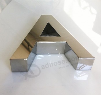 Stainless Steel Polished Reverse Fabricated Channel Letter