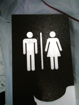 Geleid GezichtLit toilet wasruimte Acryl fAciLiteit tekenen