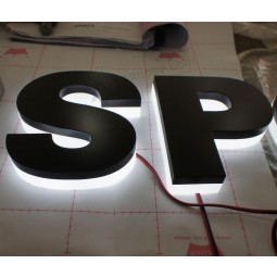 Fabricated Backlit Illuminated Acrylic Steel Halo LED Channel Letters