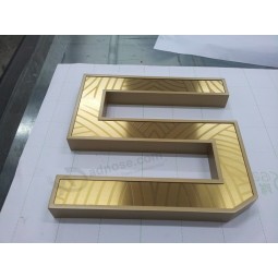 Channel Letter Golden Letters Stainless Steel Letter Outdoor Signage