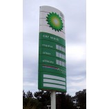 Advertising Outdoor Pylon Sign for Gas Station with high quality