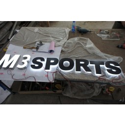 Store Advertising LED Epoxy Resin Backlit Company Signs