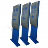 Carpark Parking Entrance Aluminum Metal Safety Directional Poster Stand Pylon Sign Totem