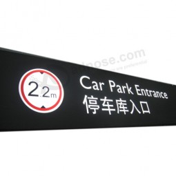 Stainless Steel Car Park Entrance Totem Sign Traffic Signs