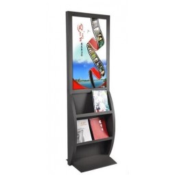 Acrylic Stainless Steel Pained POS Shelf Floor Display Stand
