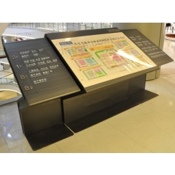Shopping Mall Aluminum Metal Pavement Commercial Floor Type Directory Signage