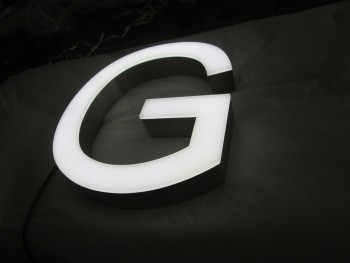 Professional Outdoor Brightness Stainless Steel Letter LED Sign