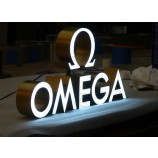 Resin Body Rose Gold Painting Front-Lit LED Sign