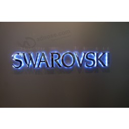 Halolit Reverse Mirror Polished Stainless Steel LED Channel Letters