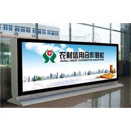 Street Outside Bank Business Advertising Double Sides Scrolling Display LED Light Boxes