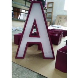 Wall-Mounted Fabricated Advertising LED Channel Letter