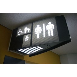 наружный туалет акрил висит светодиодный указатель каталога