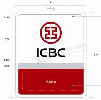 Icbc银行亮度薄led灯箱led面板