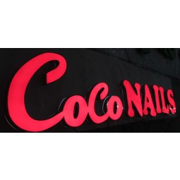 Interior Exterior Business T Illuminated 3D Dimensional LED Metal Acrylic Channel Letter