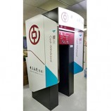 Waterproof Bank Outdoor ATM Machine Signage Stainless Steel ATM Booth