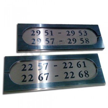 Factory Sale Room Number Etched Plaque for Hotel