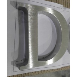 Brushed Close Backs Stainless Steel Channel Letters